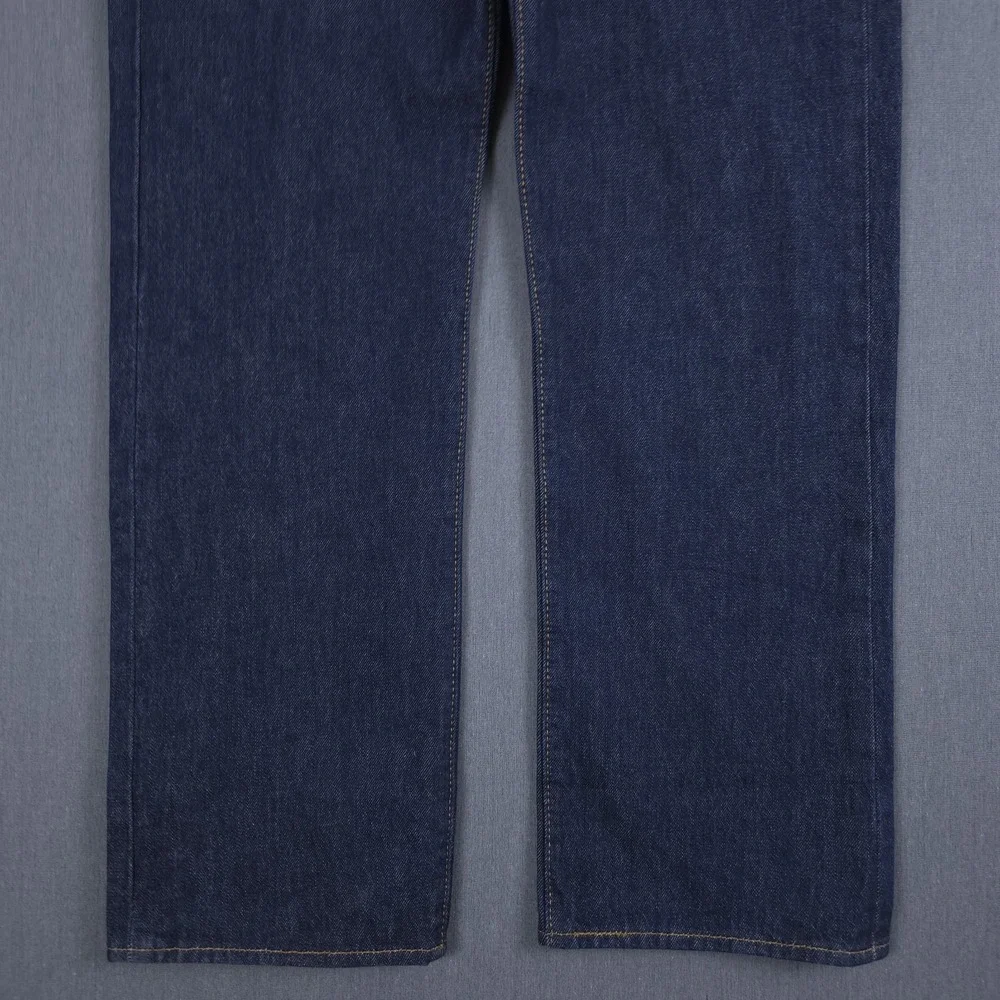 Levis 501 Jeans Mens 35x30 (Fits 34x30) Dark Wash Shrink To Fit Button Fly Denim